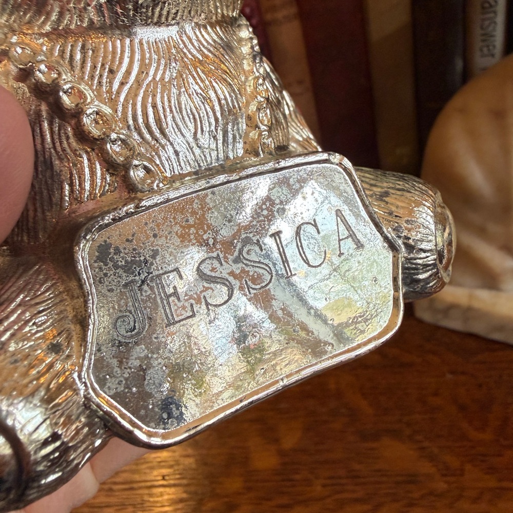 Vintage Silver Teddy Bear Bank - Picture 7 of 11